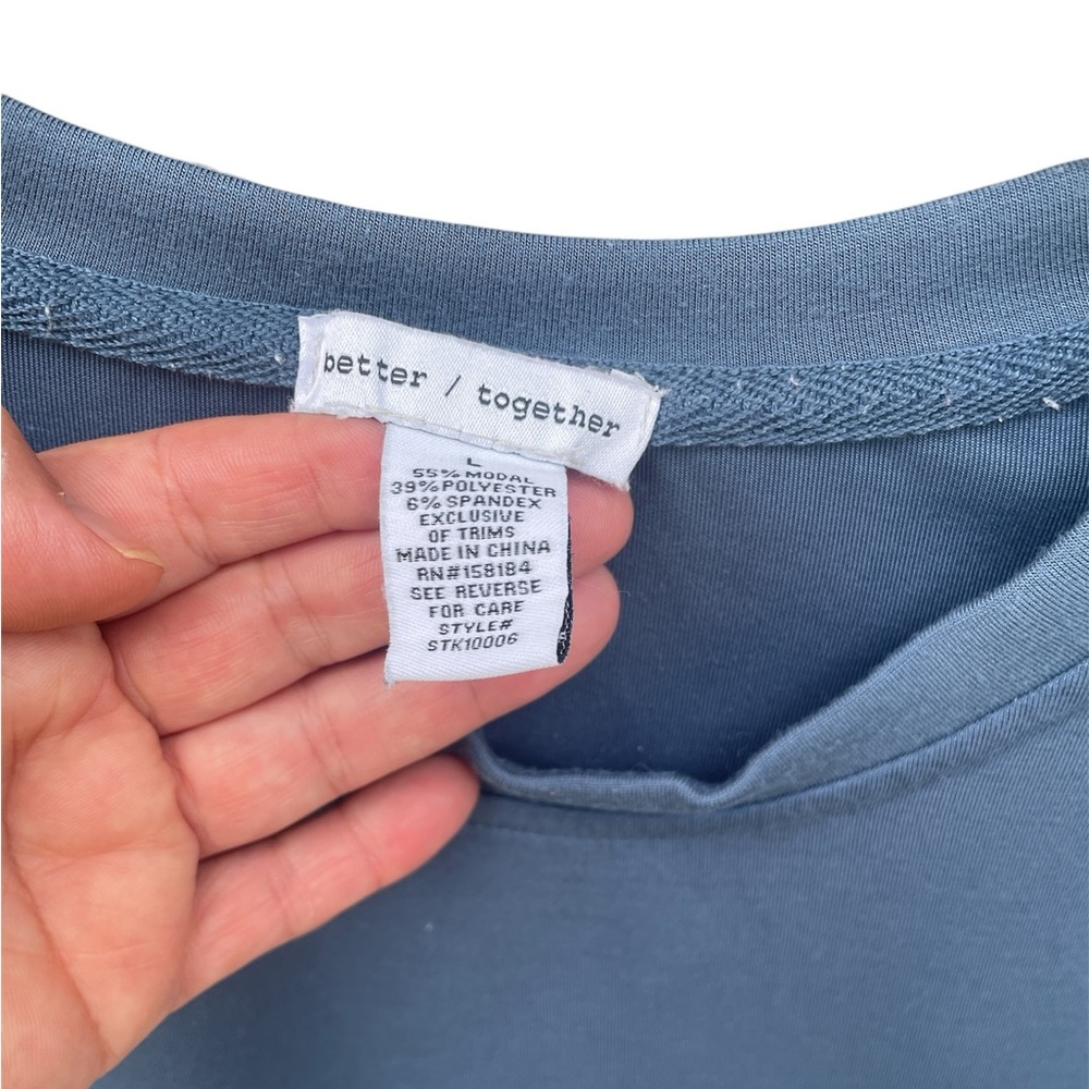 Comfort Colors Blue Boxy sweatshirt - Picture 2 of 3